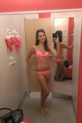 trying on a pink bikini (x/post from /r/bikini)