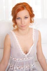 Redhead In A Naughty Negligee