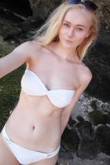Pale Blonde Bikini Girl