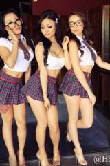 Asian schoolgirls