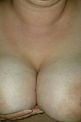 Presenting my tits to my husband for him to play w...