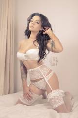 white lace top stockings