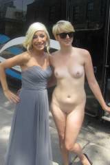 Naked with a friend