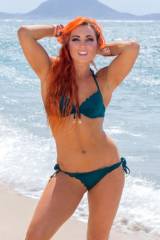 Becky in a bikini at the beach (Becky Lynch of the...