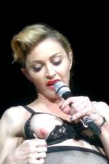 Madonna flashing at the concert