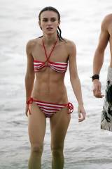 Keira Knightley at the beach