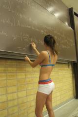maths babe in underwear