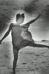 Marilyn Monroe on the beach, 1953