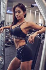 Gym posing