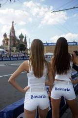 Sexy russian promo babes in Bavaria shorts (x-post...