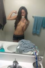 Asian Girl Topless Selfie