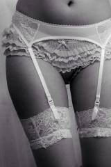 Frilly garters
