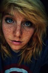 Doe-eyed freckles