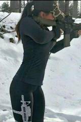 Shooting in snow