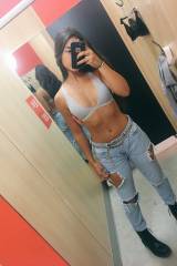 Bra and jeans