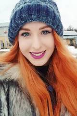 Redhead in winter