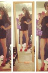Red Heels & Short skirt!