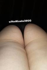 Big booty in black mesh thong ;)