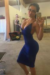 Tight and blue dress