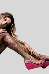 Gisele Bundchen; may only be body paint, but she looks fantastic!