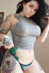 Beauty, tattoo and curves