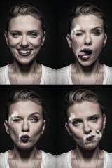 Scarlett Johansson 4 Stages of a Facial (OC)
