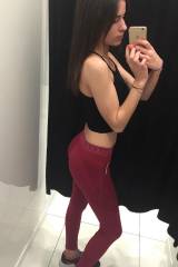 changing room chick