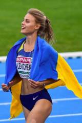 Yuliya Levchenko, a Ukrainian high jumper