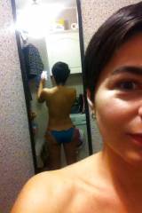 Short hair milf naked selfies - mature lady test o...