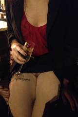 Out on a date, my panties are now in his pocket (f...