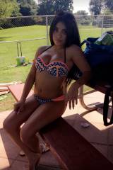 Latina teen hits pool