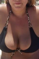 Bikini cleavage