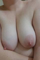 My wife and her pale, freckled tits