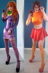 Purplemuffinz as Daphne and Velma (Scooby Doo)