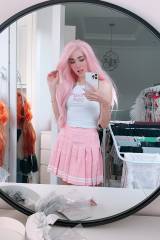 uwu? found my pink wig, any boys wanna help me sort my other cosplays?